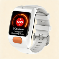 Reloj Inteligente con GPS para Cuidado de Personas Mayores, Batería de 900mAh, Llamada de Emergencia SOS, Medición de Signos Vitales, Sistema Operativo RTOS, Pulsera Inteligente