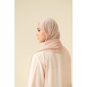 อาบายะสีชมพูอมเบรหรูหราสำหรับสุภาพสตรี แขนเสื้อพลิ้วไหวสวยงาม เนื้อผ้าบางเบา ปกปิดมิดชิด เหมาะสำหรับใส่ลำลอง - Product Image 4
