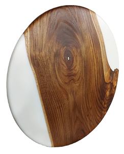 Plateau de service alimentaire de qualité supérieure style vintage personnalisé plateau de service en bois et résine décoration de table pour la maison plateau de petit déjeuner plateaux - Product Image 5