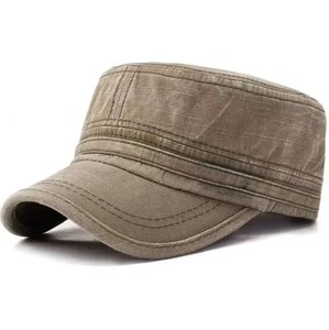 Premium Unisex Adjustable Denim Cotton <b>Flat</b> Cap Breathable Casual Style Spring Summer Wear Adults On Demand Manufacturing - Product Image 4