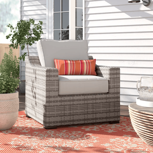 Chaise de jardin entièrement assemblée avec des coussins confortables pour votre terrasse - Product Image 2