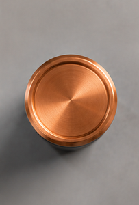 Bouteille d'eau minimaliste en cuivre noire avec couvercle en cuivre, gourde de voyage portable - Product Image 3