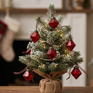 Modern 1 Inch Glass <b>Christmas</b> | Bauble Hanging Ornament | Red Wine Emerald Gold | Silver Clear Tree Decoration | Decor - Product Image 4