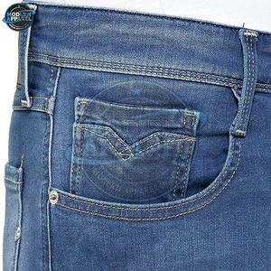 Jeans para Hombre, Estilo Urbano, Personalizados, de Mezclilla, Corte Holgado, Unisex, Bootcut, Anchos, Rectos, Azules - Product Image 5