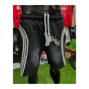 Shorts décontractés pour hommes en toile écologique, à séchage rapide, taille élastique, anti-plis, respirants, avec cordon de serrage, style streetwear - Product Image 6