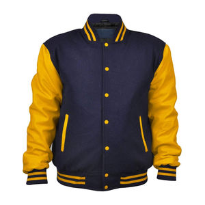 Chaquetas Varsity de Béisbol Personalizadas al por Mayor con los Últimos Diseños, Manga Larga, Lisas, para Hombre, de Secado Rápido y Duraderas - Product Image 1