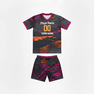 Maillot de football personnalisé unisexe en polyester respirant avec protection UV et séchage rapide – Ensemble uniforme de sport - Product Image 5