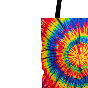 High Quality Hot Selling Custom Logo Wholesale 100% Tie Dye Cotton Canvas Tote <b>Bags</b> with Color Handles for Daily Use - Product Image 6