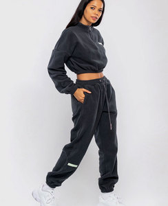 Conjunto Deportivo de Dos Piezas para Mujer, Diseño Personalizado con Logotipo, Grueso, Liso, al por Mayor, en Oferta - Product Image 6