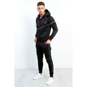 Ventes en gros de sweats à capuche et de survêtements pour hommes, cordon de serrage, uni, 100% polyester, vêtements de sport chauds pour l'hiver, unisexe - Product Image 3