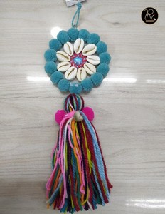 Wholesale Key <b>Ring</b> Multi Colors <b>Large</b> Cotton Flower Tassels Clothing Accessories Buy Direct From Supplier - Product Image 1