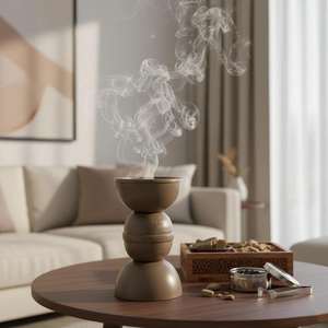 Moderno Quemador de Incienso Metálico, Quemador de Incienso Árabe, Soporte para Oud Bakhoor, Decoración para el Hogar, Fragancia, Regalo para Ramadán, Eid, Majlis - Product Image 6