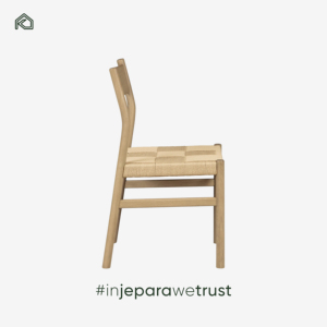 Chaise de salle à manger en rotin solide et écologique avec assise en corde de papier tressée pour projets de mobilier extérieur et hôtelier commercial - Product Image 2