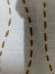 Premium Quality Hand-Stitched Cotton <b>Cushion</b> <b>Cover</b> with Elegant Mustard Details - Product Image 4