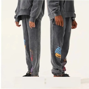 Ensemble de survêtements streetwear, pantalons de survêtement et sweats à capuche, survêtements oversize de haute qualité pour hommes, survêtement délavé à l'acide - Product Image 6