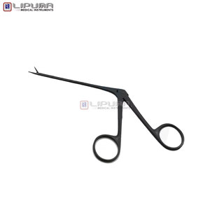 Micro-pince à oreilles d'alligator à tige dentée, instrument chirurgical ORL de précision pour otologie, audiologie et instruments médicaux - Product Image 2