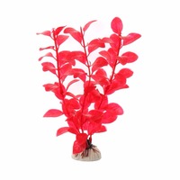 Planta Artificial para Acuario, Hierba Acuática de Simulación, 18 cm, Adornos de Plástico en 5 Colores, Decoración DIY para Paisajes Acuáticos