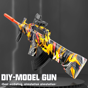 ปืนฉีดน้ำ Toyhome รุ่นใหม่ B/o Blaster Splatter Gun ของเล่นปืนฉีดน้ำ กระสุนนิ่ม พลังแรง รุ่น <span class=keywords><strong>Groza</strong></span> Aug 95 ของเล่นสำหรับเด็ก - Product Image 4