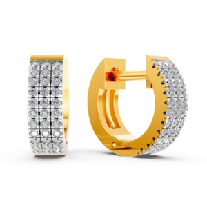 14K 9K 10K 18K Solid Gold Lab Diamond <b>Earring</b> IGI Certified RJC ODM OEM Ethical <b>Fine</b> Jewellery Manufacturer Wholesale EA501894 - Product Image 2