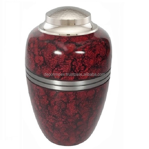 Urna de cremación de Metal de estilo americano rosa para cenizas humanas Urna de cenizas de metal decorativa Urna funeraria de aplicación para adultos - Product Image 2