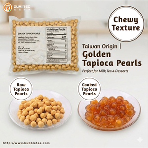 Gold tapioca pearls For Beverage Shop <b>Bubble</b> <b>Tea</b> <b>Ingredients</b> Iced <b>Tea</b> Multiple Flavors Made In Taiwan Chewy Versatile Topping - Product Image 3