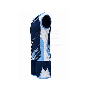 Dernier design, style unique, uniforme de volley-ball, service OEM, uniformes de volley-ball en matériau solide - Product Image 2