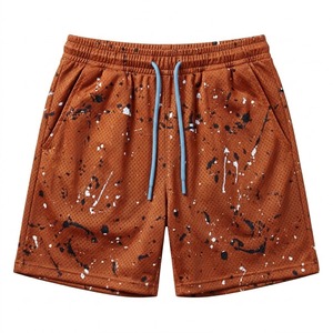 Shorts de sport pour hommes avec logo personnalisé, en mesh, pour le basketball, la gym, l'entraînement, shorts d'été - Product Image 1