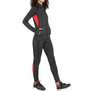 OEM Women's <b>Zipper</b> Tracksuits Set Breathable Lightweight Casual Wear Wholesale Price with Adjustable Size Women Tracksuit - Product Image 4