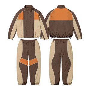 Conjunto deportivo de nailon personalizado para hombre, de alta calidad, de 2 piezas, ligero, holgado, estilo informal, cortavientos. - Product Image 2