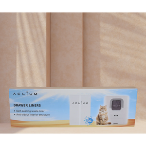 Revêtements de tiroir Aclium pour litière automatique (30 pièces) pour chat A-01B - Product Image 2