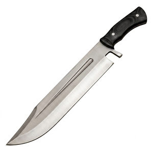 Handmade DIY ODM/OEM Custom <b>Clip</b> Point 3mm Thickness Bowie Knife D2 Steel Blade Wood Handle Leather Sheath 15 Inch Outdoor Knife - Product Image 1