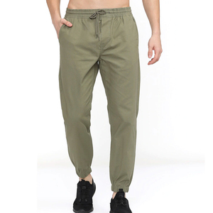 2026 High Quality Regular Fit Breathable Mid Waist Solid Color Fashion Pocket Quick Dry Canvas Men's Winter 100% Cotton <b>Trouser</b> - Product Image 1