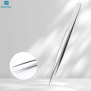OEM ODM Service Durable Anti-Rust Stainless Steel High-Precision Straight Fine Point Tip High Grip Eyelash Extension Tweezers - Product Image 3