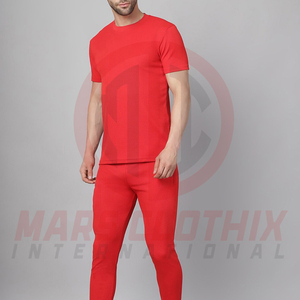 Top Seller Two Piece Casual T Shirt And Trouser Set 2026 New Style Printed Cotton Fleece Men Summer <b>Tracksuit</b> - Product Image 3