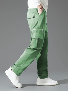 Wholesale Loose Fit Drawstring <b>Cargo</b> Jogging <b>Work</b> <b>Pants</b> Men Polyester Blank Joggers Track <b>Cargo</b> <b>Pants</b> with Multiple Pockets - Product Image 4