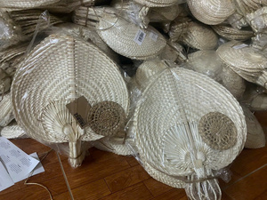 พัดไม้ไผ่แบบดั้งเดิมสุดหรู เป็นมิตรกับสิ่งแวดล้อม อุปกรณ์ครัว จานติดผนัง - Product Image 4