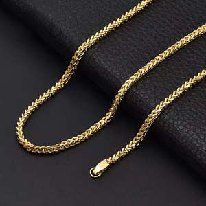 Collar de Cadena Cubana con Forma de Diamante de Lujo para Hombre, Chapado en Oro, Joyería de Moda Hip Hop - Product Image 1