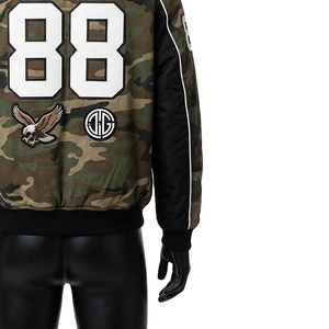 Wholesale Top Selling Bomber <b>Jacket</b> Custom <b>Camo</b> Print Design Bomber <b>Jacket</b> Brush Paint Vintage Work <b>Jacket</b> - Product Image 5