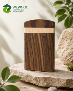 Étui à cigarettes en bois de noyer de qualité supérieure avec couvercle à fermeture magnétique |   Boîte de rangement pour tabac en bois massif |   Logo personnalisé OEM ODM - Product Image 5