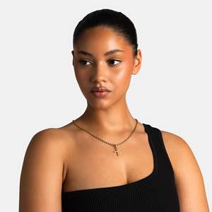 Collier pendentif croix en or 18 carats rempli, moissanite taille brillant rond, sertissage en canal, bijoux religieux unisexe - Product Image 3