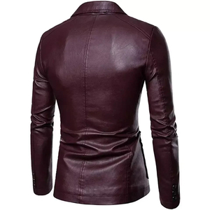 Manteaux longs en cuir véritable pour hommes, faits à la main, noirs, d'hiver, épais, écologiques, style trench, coupe ajustée, design tendance - Product Image 3