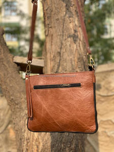 Nouveau Style occidental imprimé Animal fourrure cuir téléphone portable sac à bandoulière de haute qualité à la mode réel à la main fourrure cuir sacs à bandoulière - Product Image 6