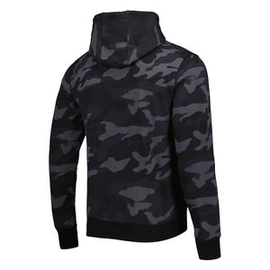 Sweat-shirt à capuche camouflage zippé pour homme, personnalisé, style streetwear, décontracté, respirant, en polyester, pour l'automne et la course à pied - Product Image 2