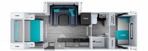 Remolque de Viaje Expandible 4x4 con Cocina, Baño y Espacio para Dormir, Envío a Todo el Mundo - Product Image 2