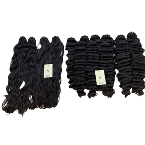 Extensiones de Cabello Humano Vietnamita Ondulado Natural Negro al por Mayor, Doble Trama, Tejido a Máquina - Product Image 1
