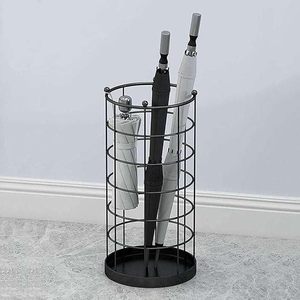 Porte-parapluies autoportant mobile en fer au design artistique classique, avec revêtement en poudre, capacité de 10 parapluies, pour hall d'hôtel - Product Image 5