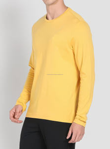 Camiseta de Punto Casual para Hombre, Cuello Redondo, Corte Regular, 100% Algodón de Alta Calidad, Diseño Sólido, Secado Rápido, Transpirable, Impresión Digital - Product Image 3