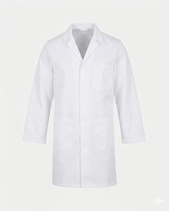 100% Cotton Medical Lab Coat for Men & Women Professional Laboratory Staff Workwear - Product Image 1