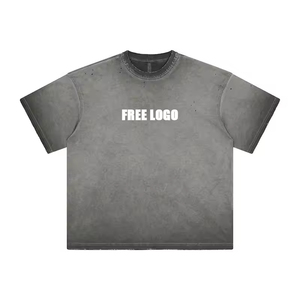 T-shirt en coton à col rond pour homme, coupe ample, avec logo imprimé personnalisé, tissu de haute qualité, service OEM, fabricant de t-shirts coupe ample - Product Image 2