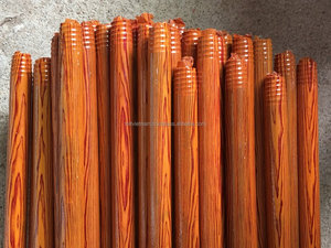 ด้ามไม้ยูคาลิปตัสธรรมชาติพร้อมฟิล์มหด PVC ลายไม้ ด้ามจับทนทาน อุปกรณ์ทำความสะอาดบ้าน - Product Image 5